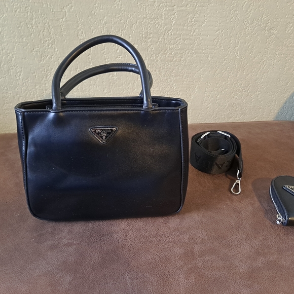 Prada Black Leather Handbag